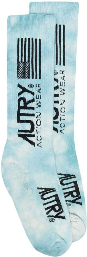 Autry Geribbelde sokken Blauw