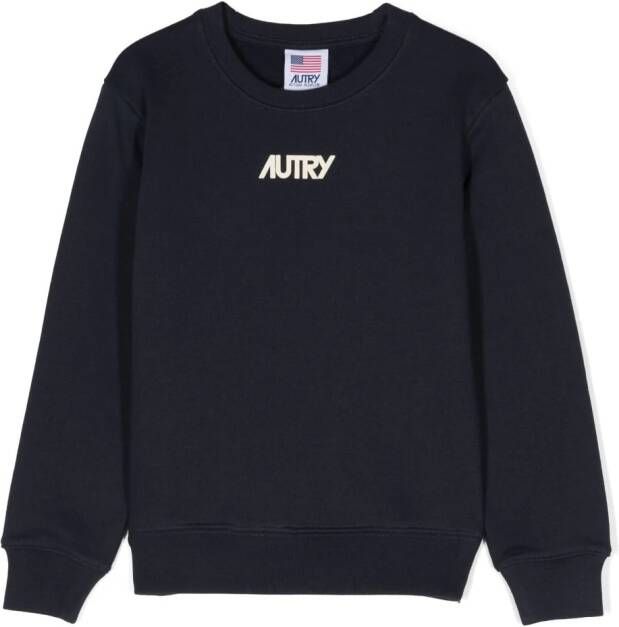 Autry Kids Sweater met logoprint Blauw