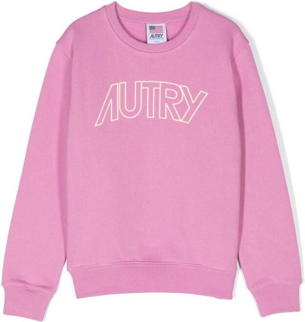 Autry Kids Sweater met logoprint Roze