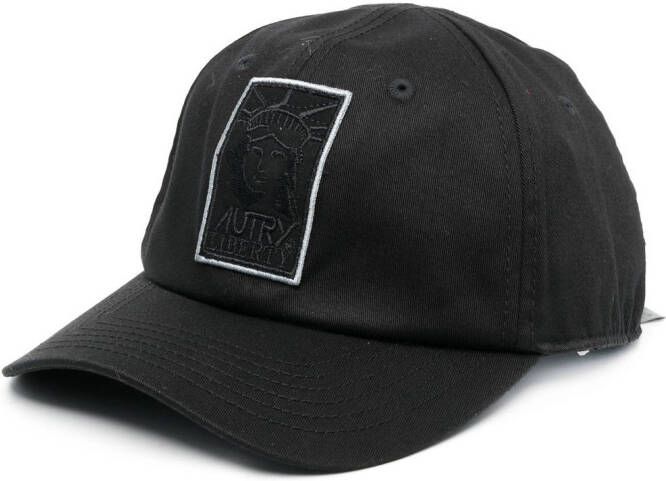 Autry Honkbalpet met geborduurd logo Zwart