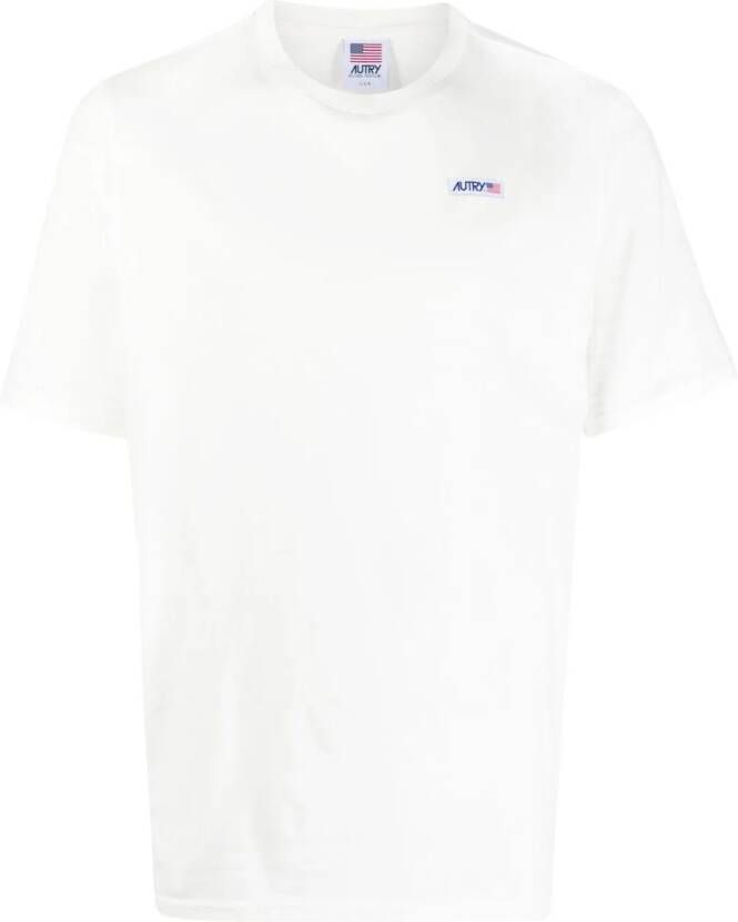 Autry T-shirt met logopatch Wit