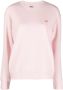 Autry Sweater met logopatch Roze - Thumbnail 1