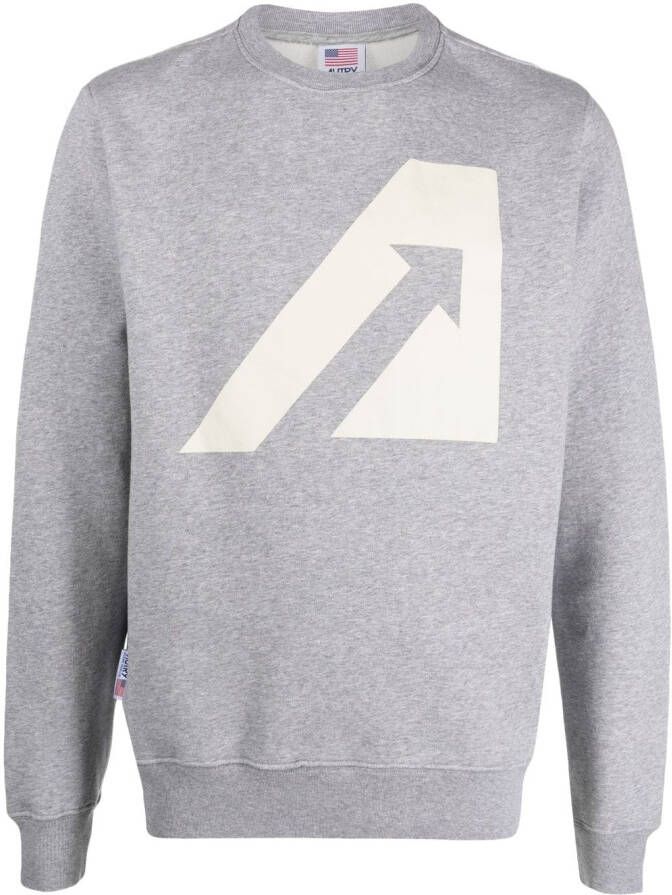 Autry Sweater met logoprint Grijs