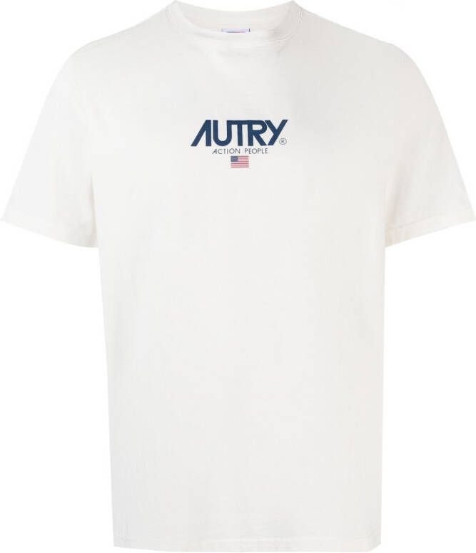 Autry T-shirt met logoprint Wit
