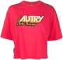 Autry T-shirt met logoprint Roze - Thumbnail 1