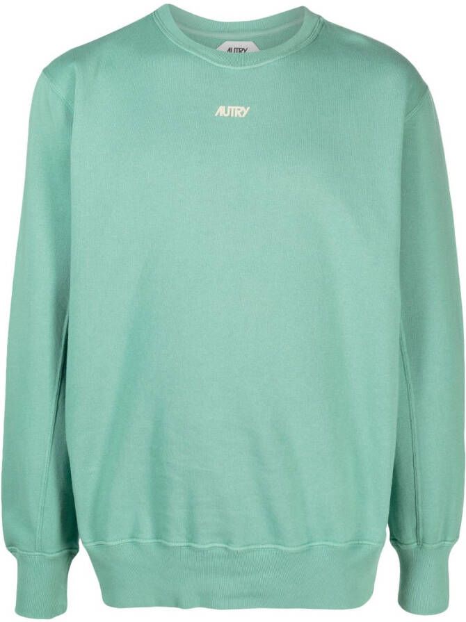 Autry Sweater met logoprint Groen