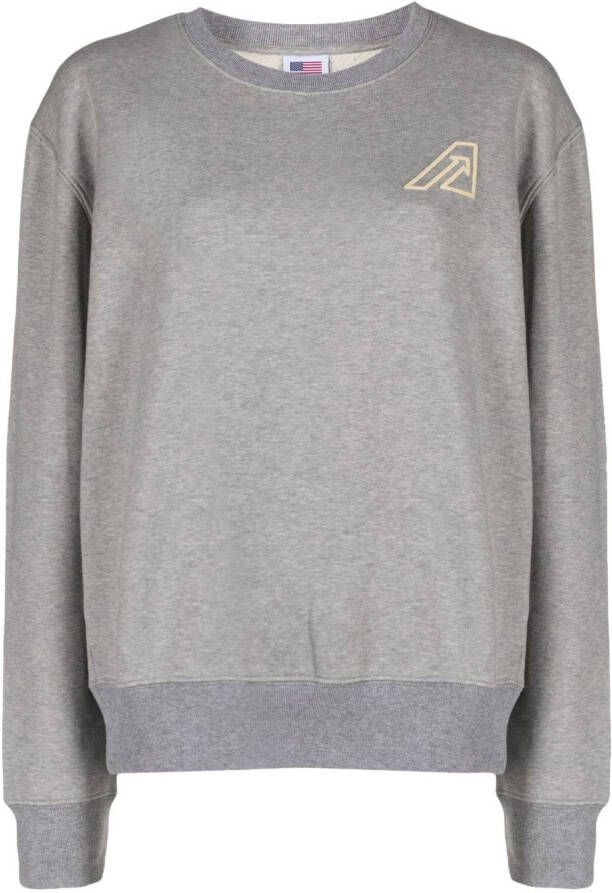 Autry Sweater met geborduurd logo Grijs