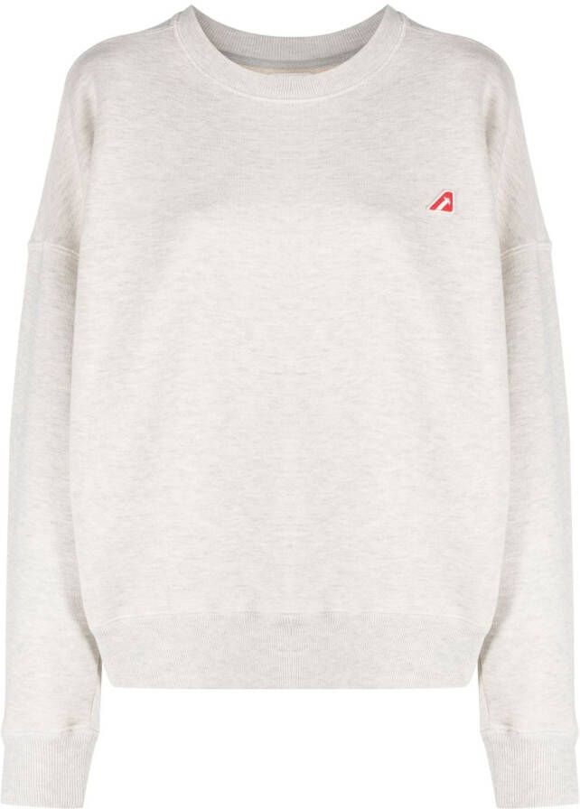Autry Sweater met logopatch Beige
