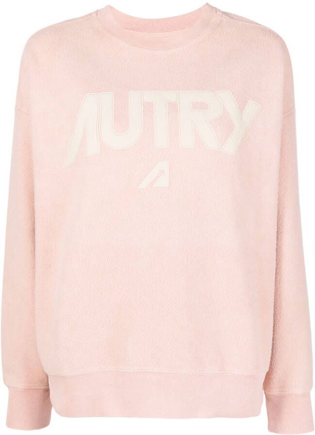 Autry Sweater met logoprint Roze