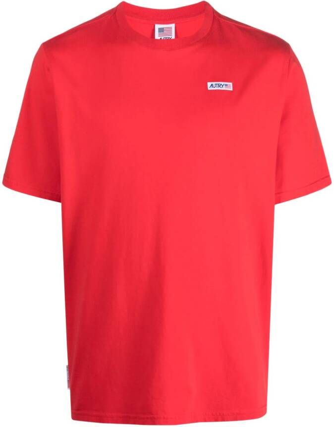 Autry T-shirt met logoprint Rood