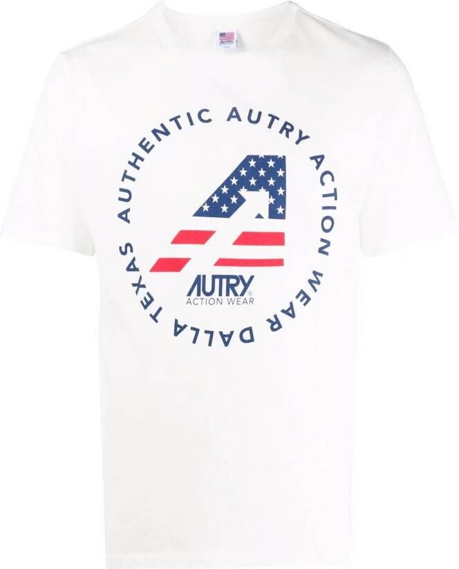 Autry T-shirt met logoprint Wit