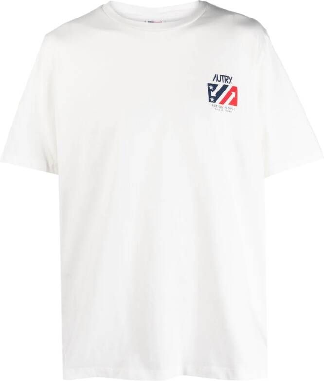 Autry T-shirt met logoprint Wit