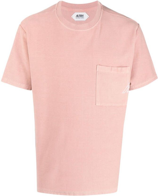 Autry T-shirt met ronde hals Roze