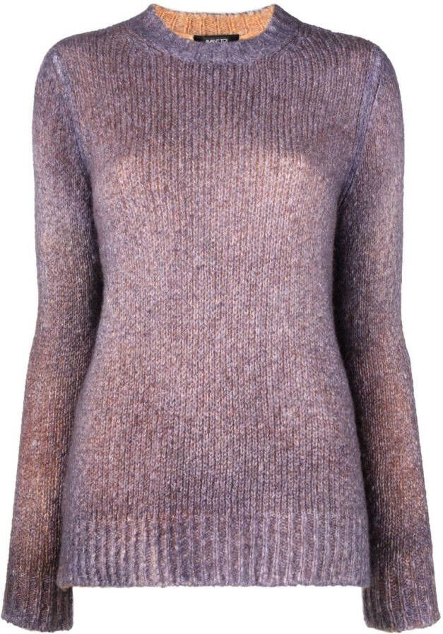 Avant Toi Grofgebreide trui Paars