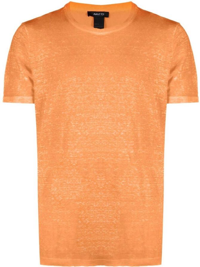 Avant Toi T-shirt met ronde hals Oranje