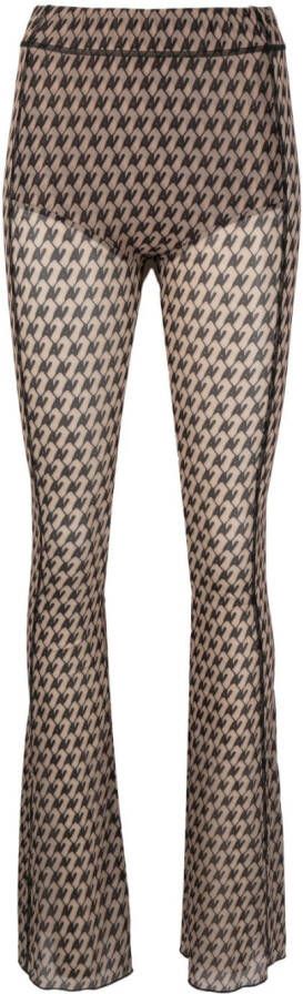 AVAVAV Trainingsbroek met monogramprint Bruin