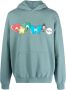 Awake NY Hoodie met logoprint Blauw - Thumbnail 1