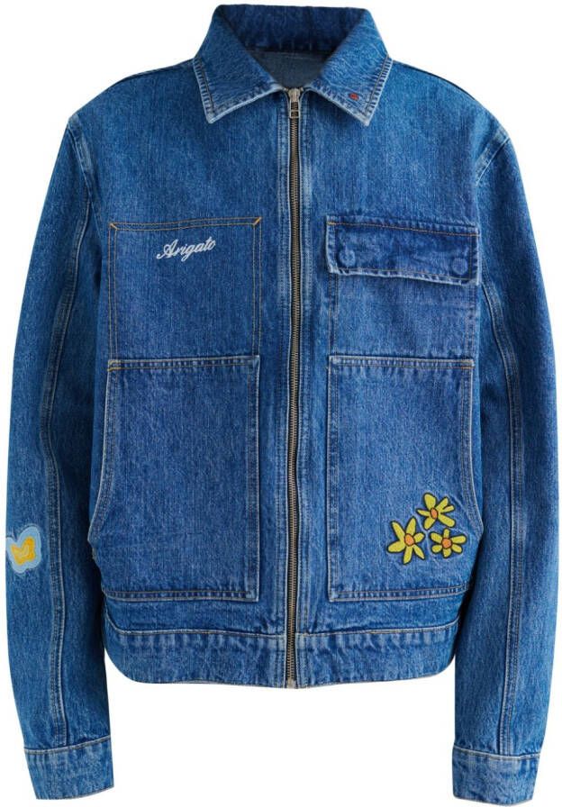 Axel Arigato Denim jack Blauw