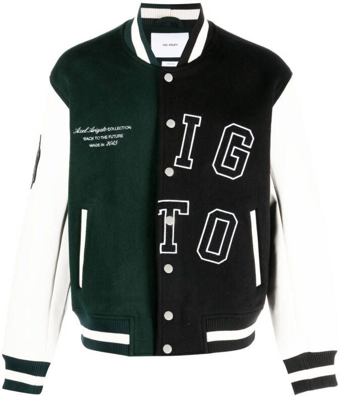 Axel Arigato Bomberjack met logopatch Zwart