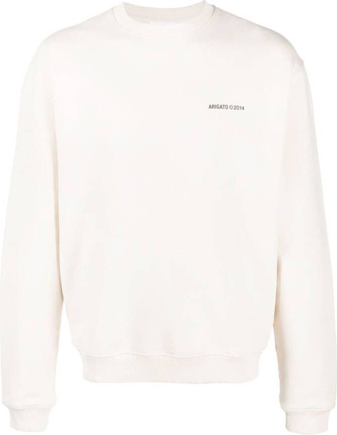 Axel Arigato Sweater met logoprint Beige