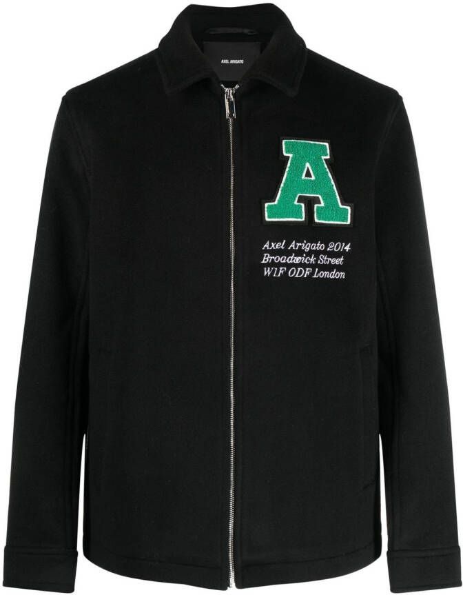 Axel Arigato Shirtjack met logopatch Zwart