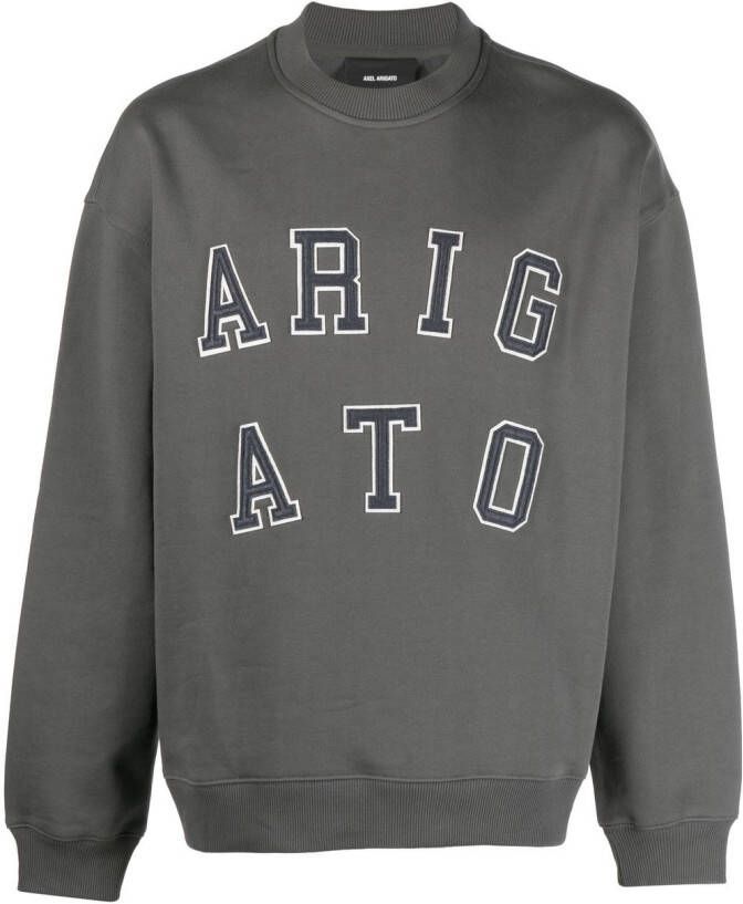 Axel Arigato Sweater met logo Grijs