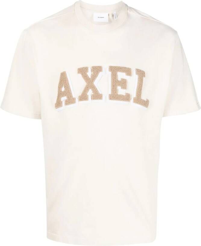 Axel Arigato T-shirt met logoprint Beige