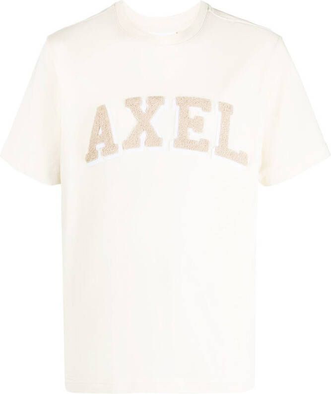 Axel Arigato T-shirt met patch Beige