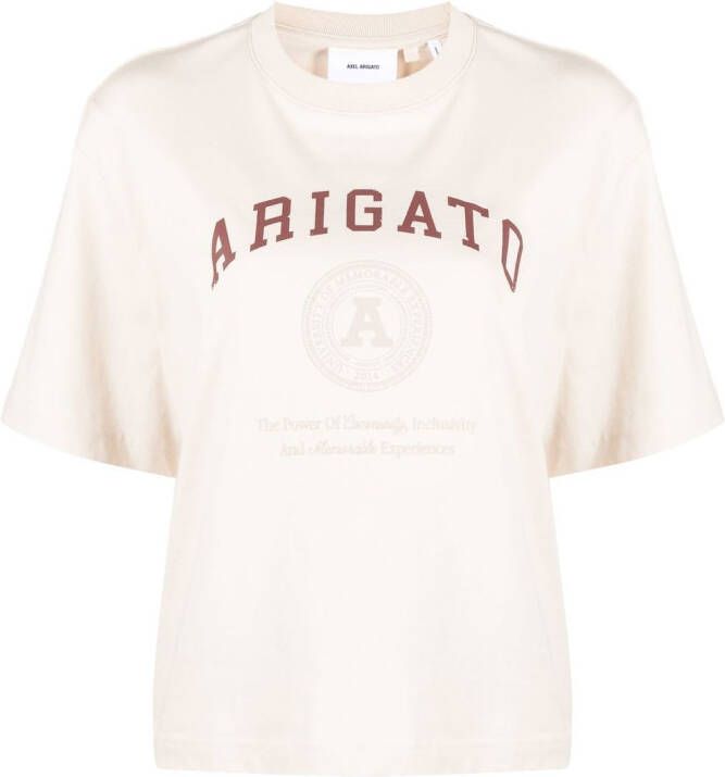 Axel Arigato University T-shirt Beige