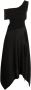 AZ FACTORY Asymmetrische maxi-jurk Zwart - Thumbnail 1