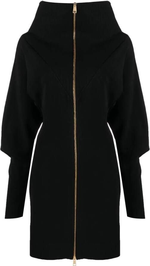 AZ FACTORY Sweaterjurk met ritssluiting Zwart