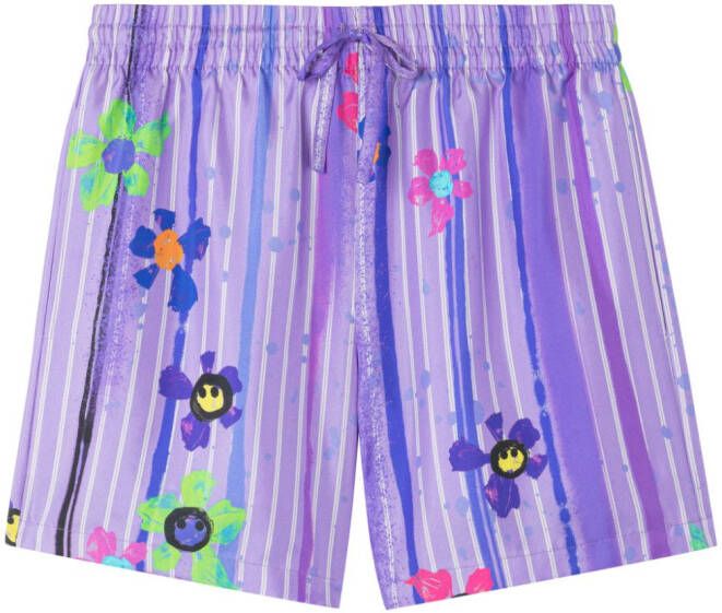 AZ FACTORY Shorts met bloemenprint Paars