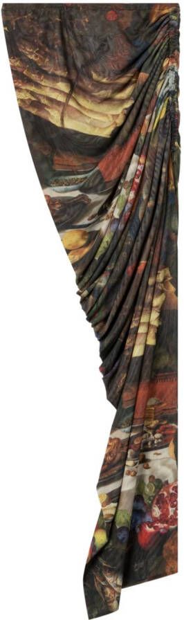 AZ FACTORY x Estar Manas Bon Appetit rok met split Veelkleurig