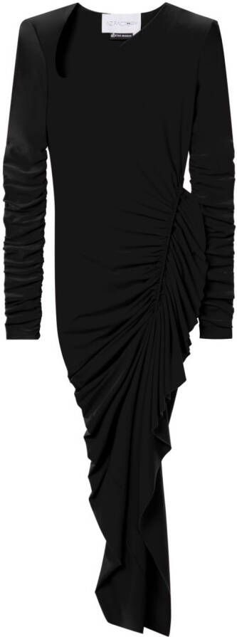 AZ FACTORY x Ester Manas asymmetrische jurk Zwart