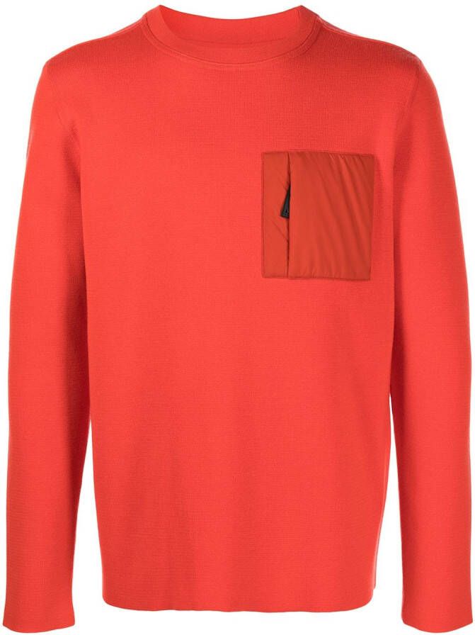 Aztech Mountain Sweater met borstzak Oranje