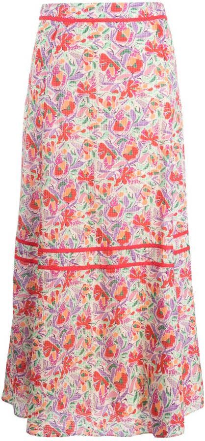 Ba&Sh Aliya rok met print Beige