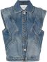 Ba&Sh Denim gilet Blauw - Thumbnail 1