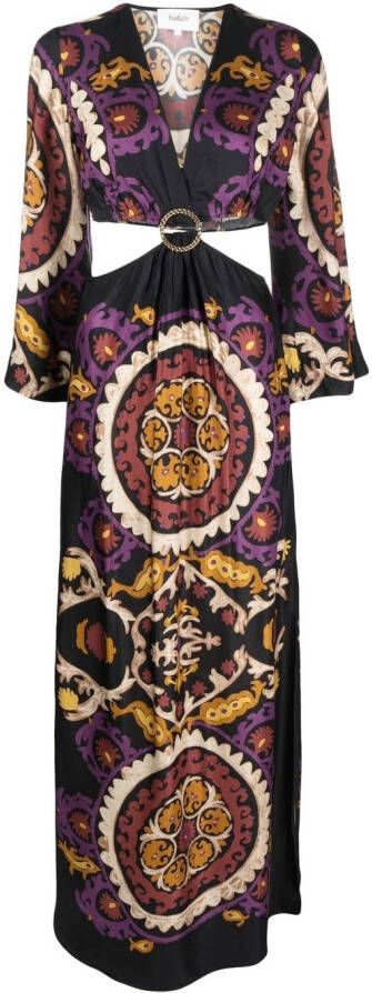 Ba&Sh Jurk met bloemenprint Zwart