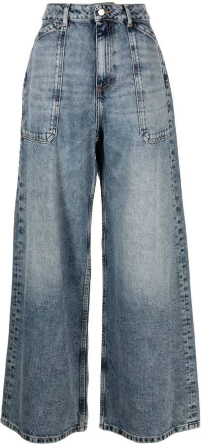 Ba&Sh Jeans met wijde pijpen Blauw