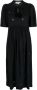 Ba&Sh Midi-jurk met borduurwerk Zwart - Thumbnail 1