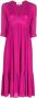 Ba&Sh Midi-jurk met empire taille Roze - Thumbnail 1