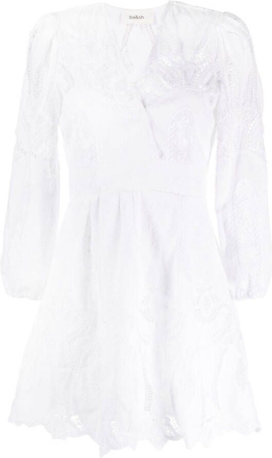 Ba&Sh Mini-jurk met stiksel Wit