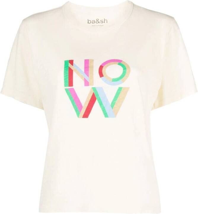 Ba&Sh T-shirt met logoprint Wit