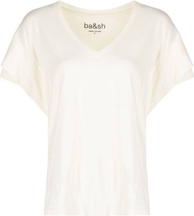 Ba&Sh T-Shirt met V-hals Wit