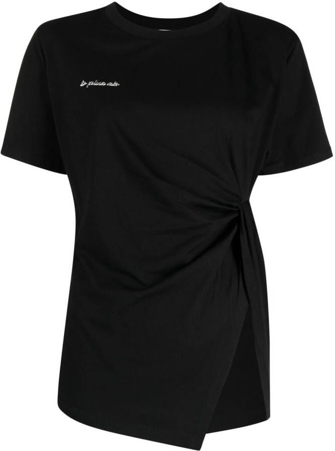 B+ab Asymmetrisch T-shirt Zwart