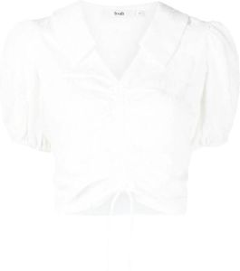 B+ab Blouse met ruches Wit