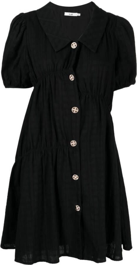 B+ab Button-down jurk Zwart
