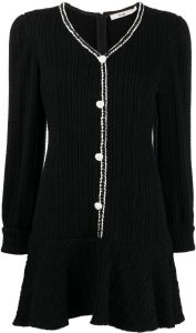 B+ab Kabelgebreide mini-jurk Zwart