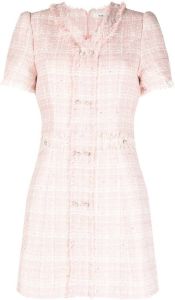 B+ab Geruite mini-jurk Roze