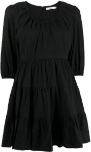 B+ab Katoenen jurk Zwart